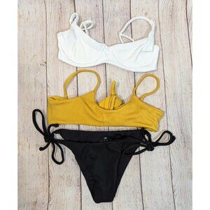 ARIZONA DAPHNE Women's BUNDLE LOT Bikini Pieces Tops and Bottoms SIZE SMALL